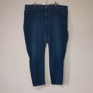 VGS Roll Up Skinny Blue Jeans Size 24